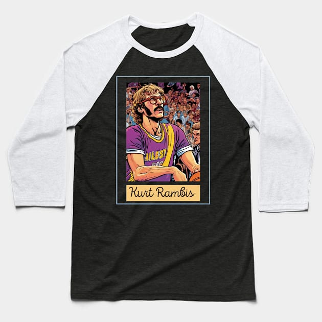 Kurt Rambis Vintage Style Baseball T-Shirt by Nasromaystro